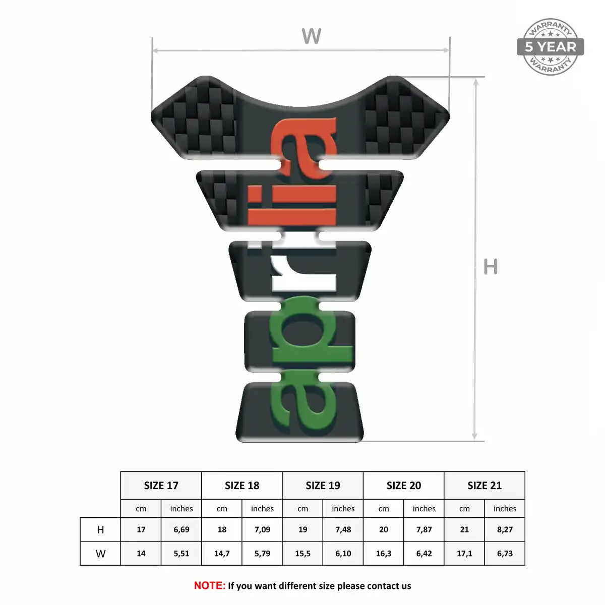 Aprilia Tank Pads Superior Craft