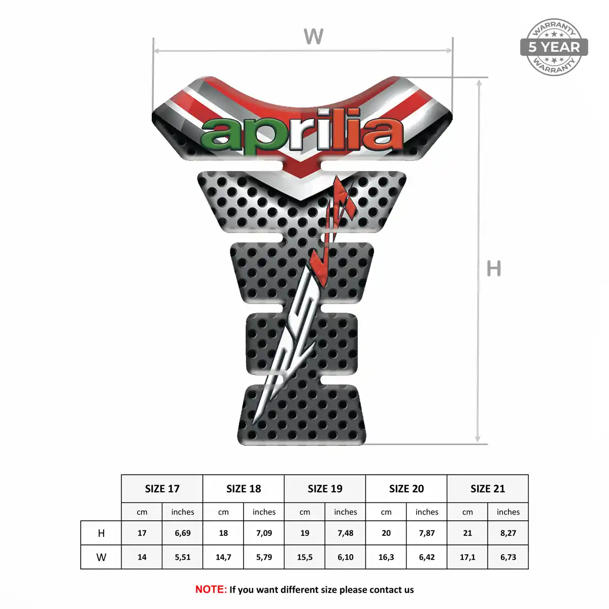 Aprilia Tank Protector Deluxe Edition