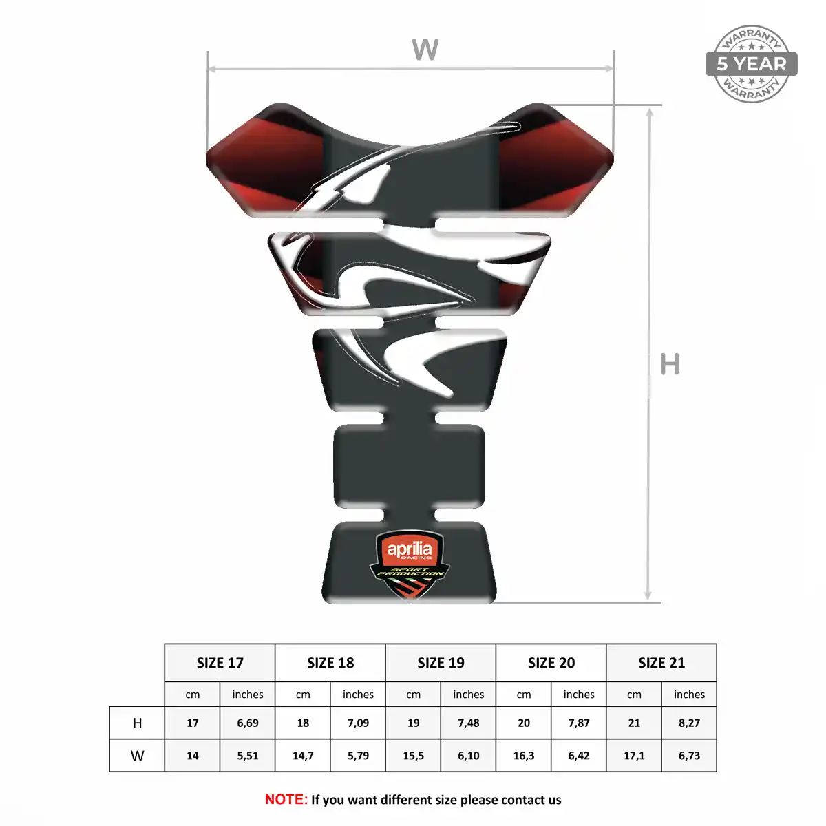 Aprilia Tank Protector Fuse Exclusive Series
