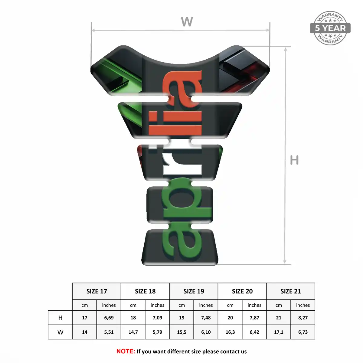 Aprilia Tank Protector Fuse Motorbike Exclusive Series