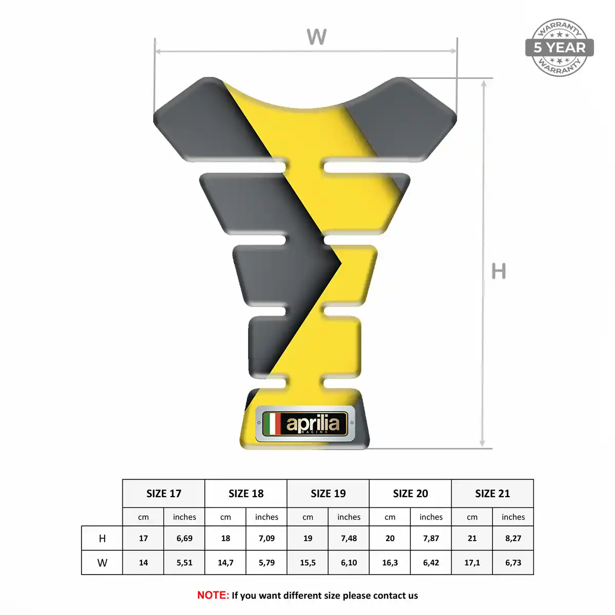 Aprilia Tank Protector Fuse Motorbike Noble Edition