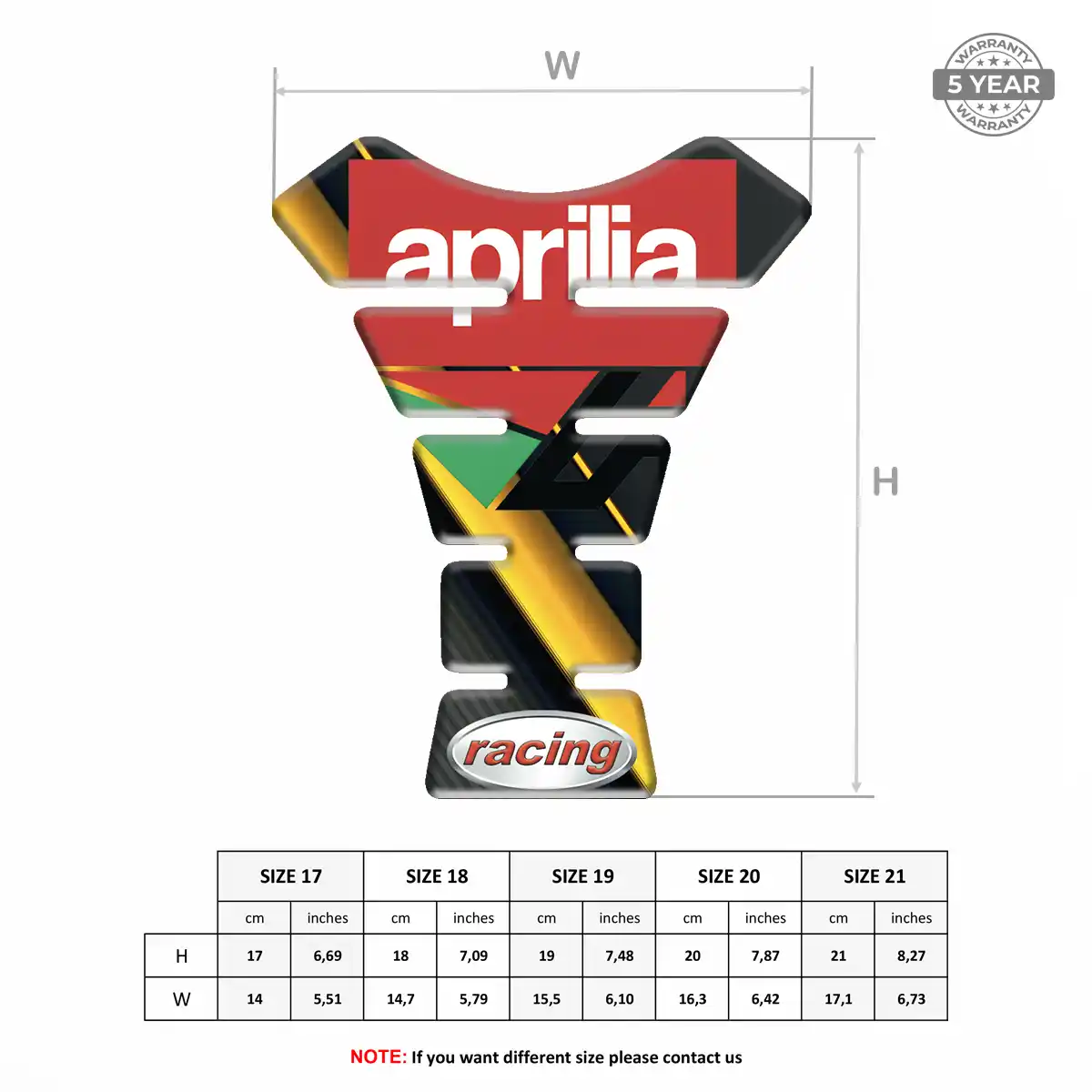 Aprilia Tank Protector Fuse Noble Edition