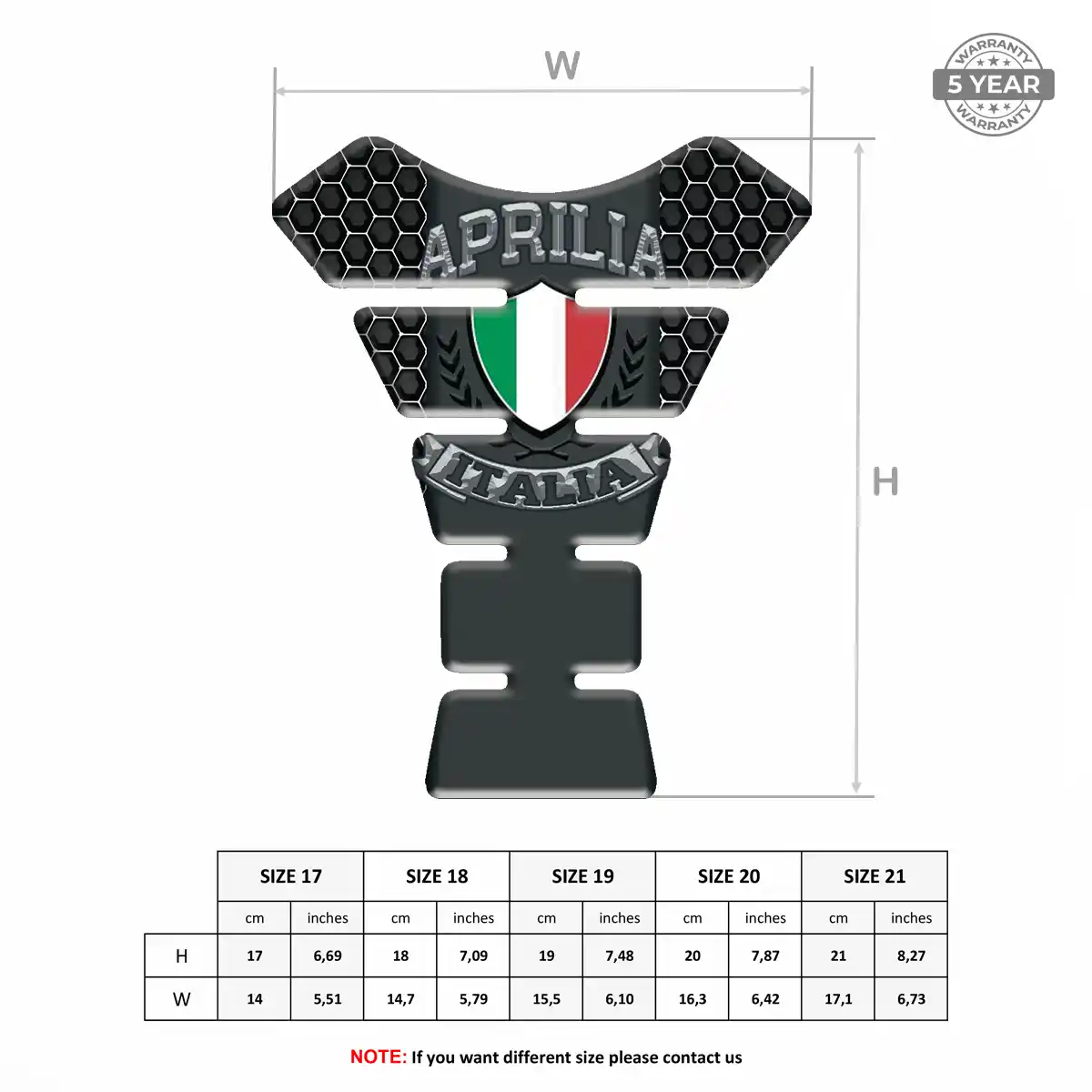 Aprilia Tank Protector Fuse Opulent Line