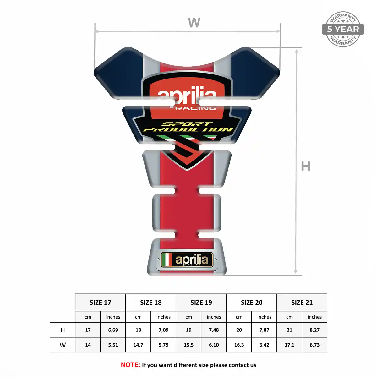 Aprilia Tank Protector Fuse Refined Design