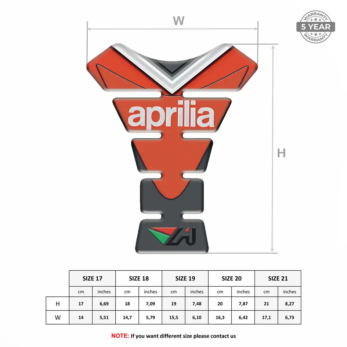 Aprilia Tank Protector Fuse Superior Craft