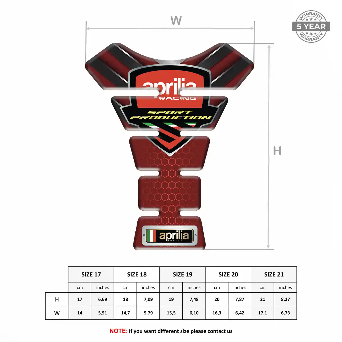 Aprilia Tank Protector Guard Elite Edition