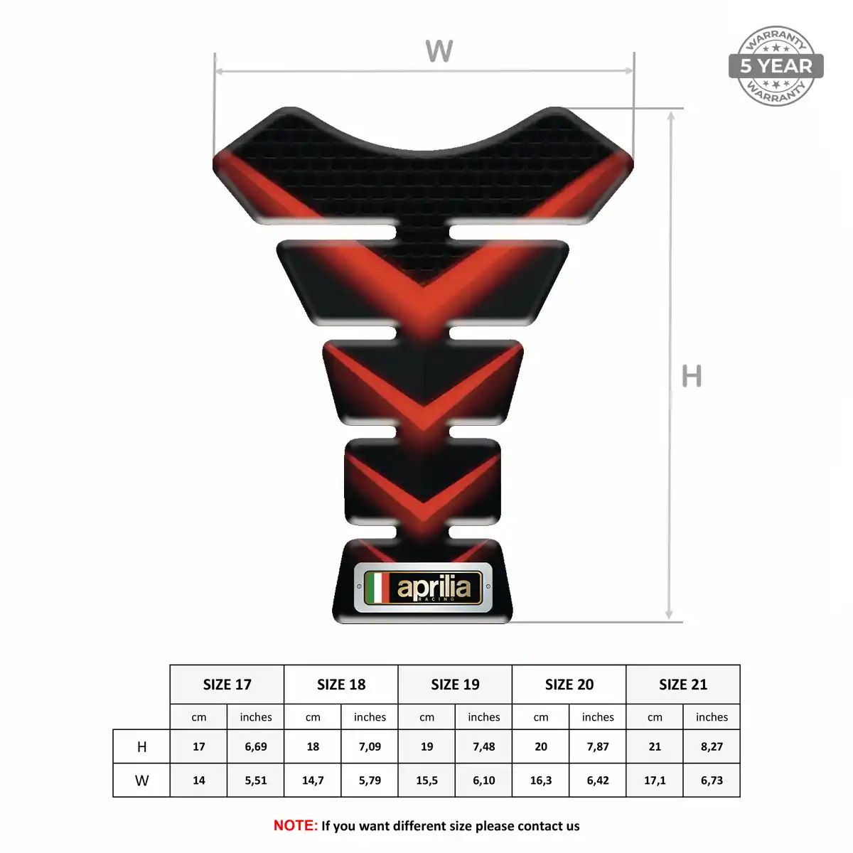 Aprilia Tank Protector Guard Motorbike Exclusive Series