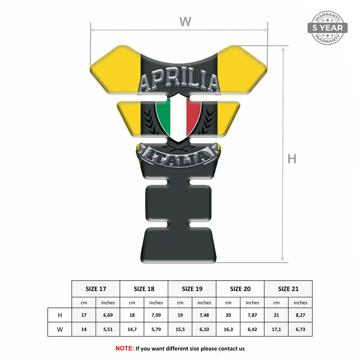 Aprilia Tank Protector Guard Motorcycle Elite Edition