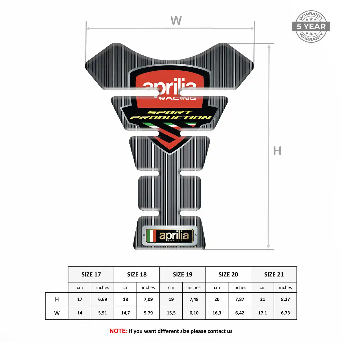 Aprilia Tank Protector Guard Noble Edition