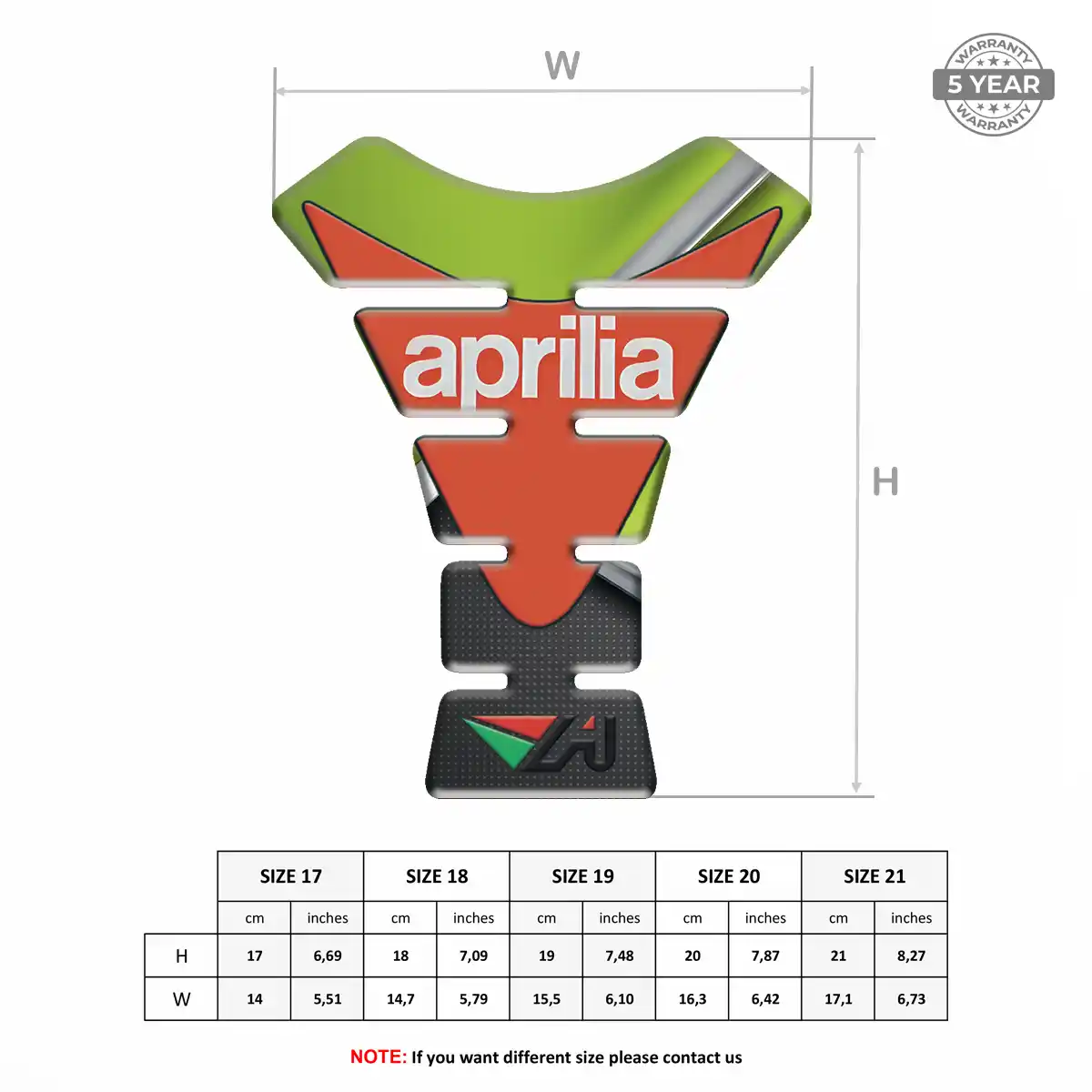 Aprilia Tank Protector Guards Deluxe Edition