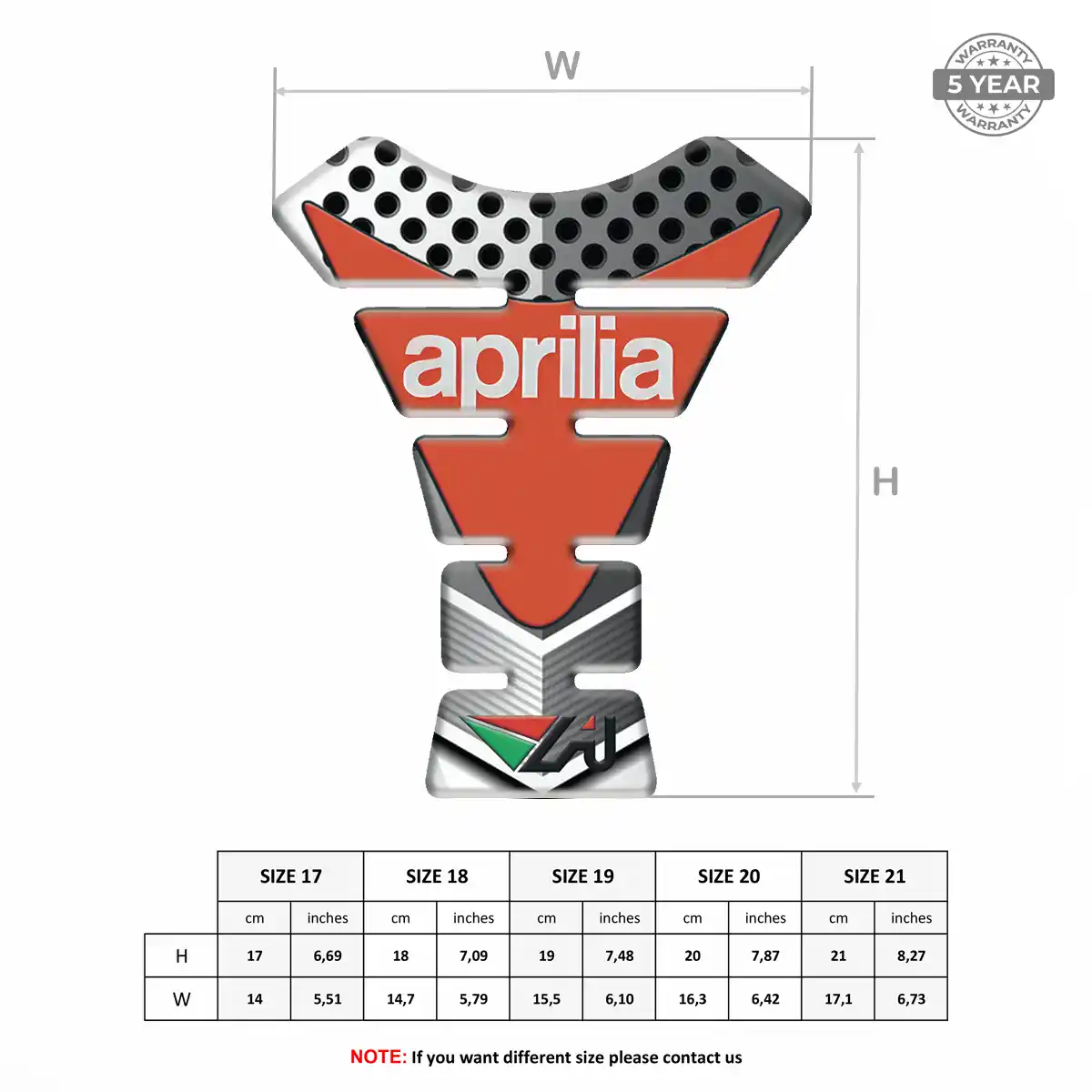 Aprilia Tank Protector Guards Elite Edition