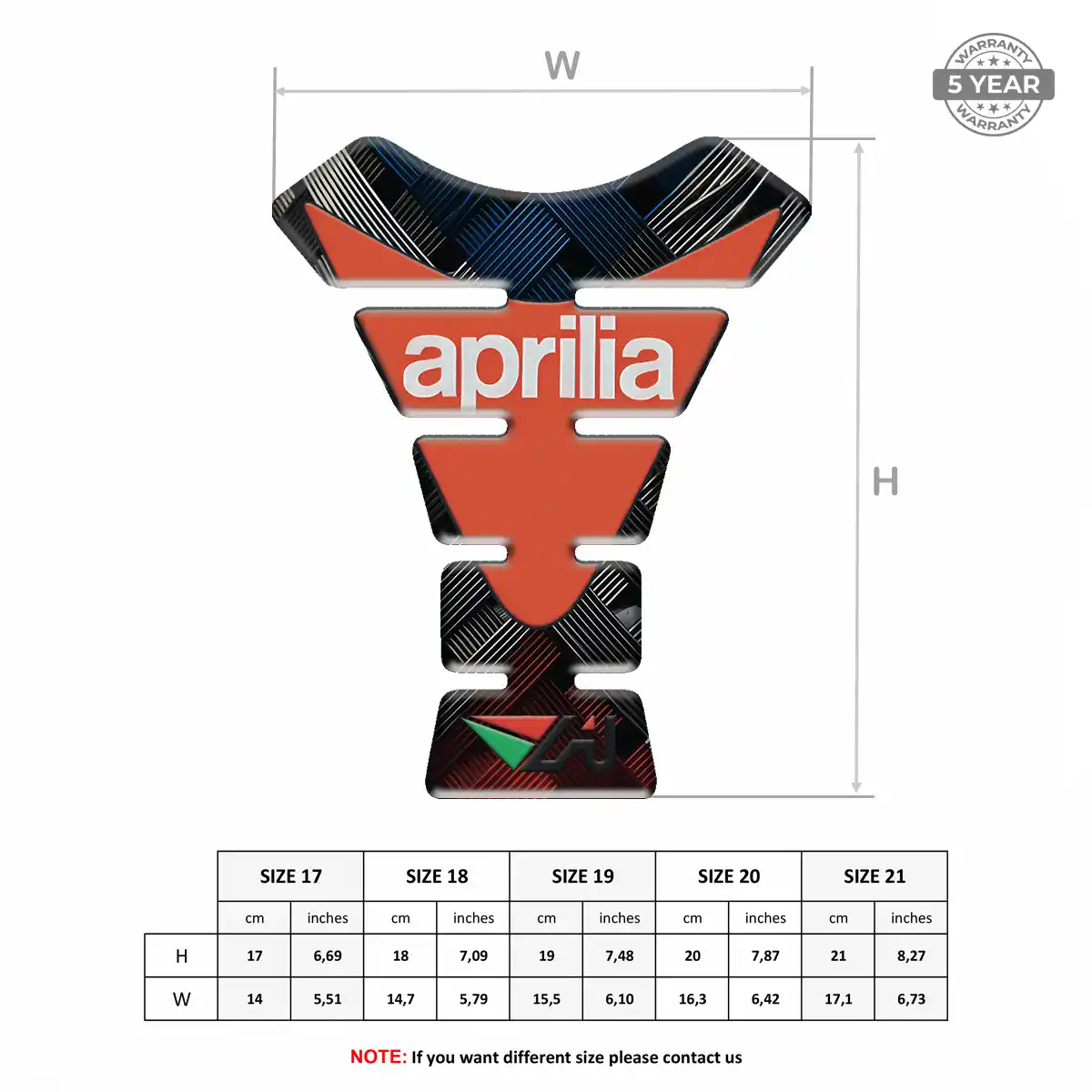Aprilia Tank Protector Guards Noble Edition
