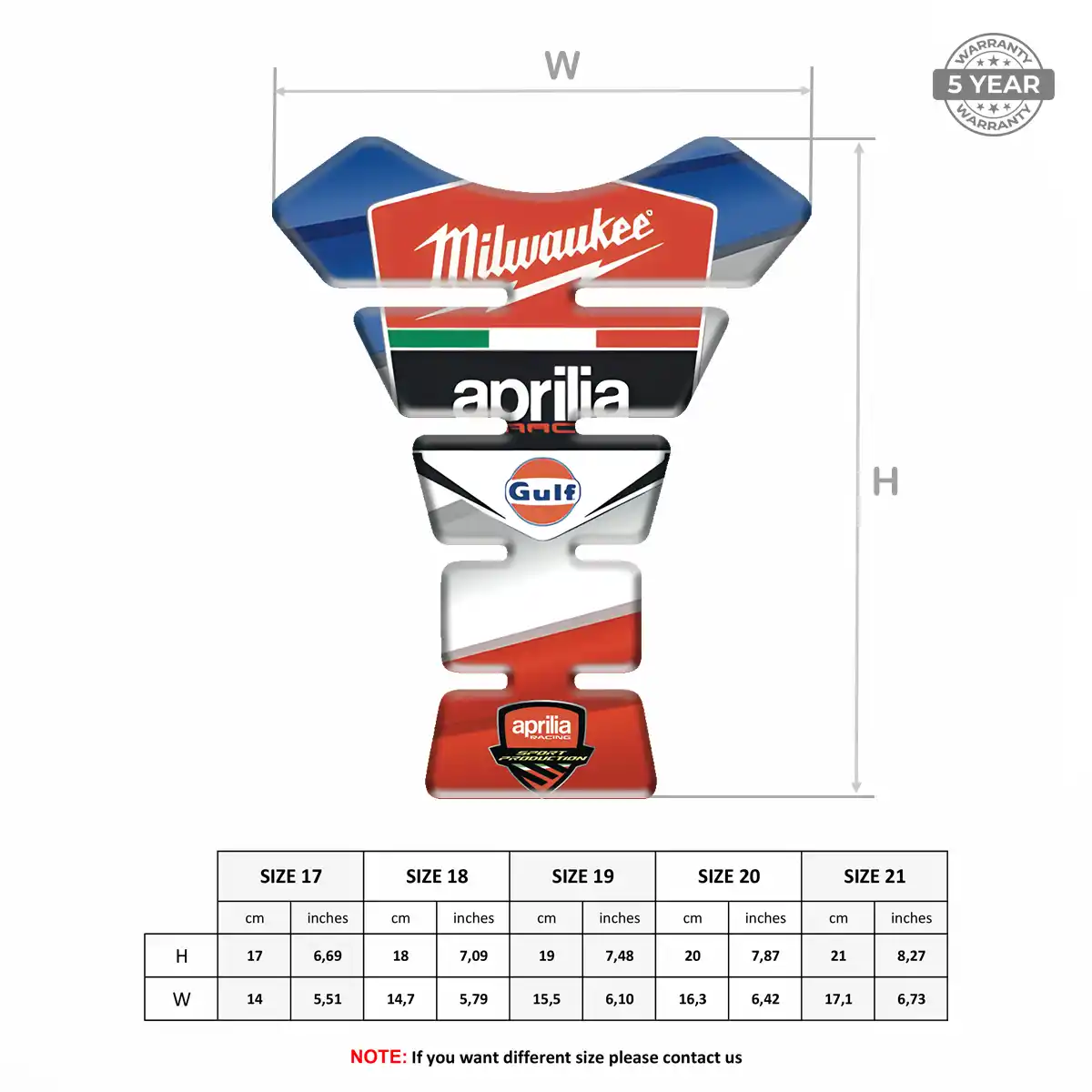 Aprilia Tank Protector Guards Prime Quality
