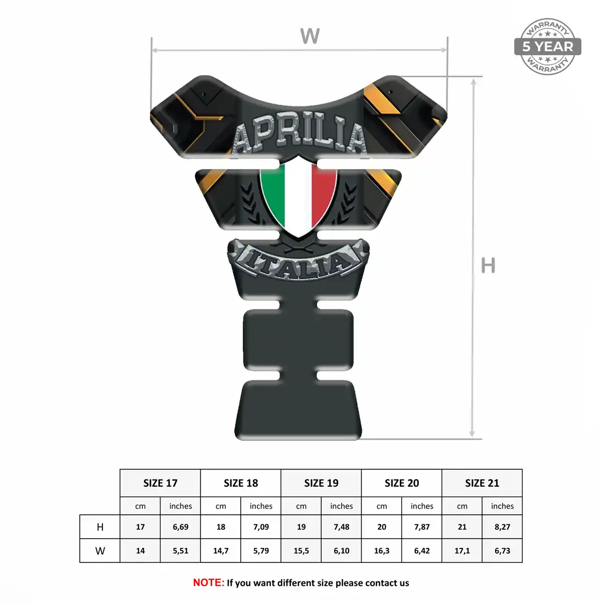 Aprilia Tank Protector Guards Signature Grade