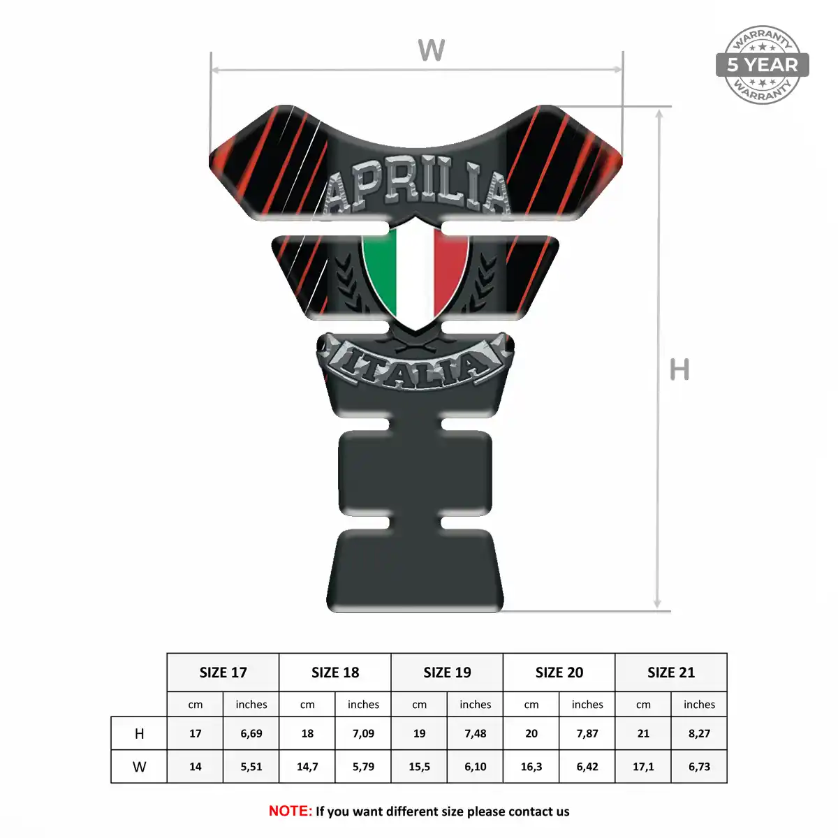 Aprilia Tank Protector Motorbike Elite Edition