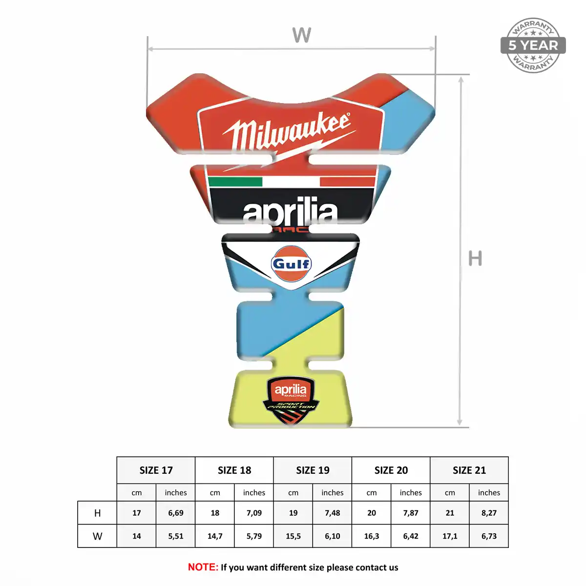 Aprilia Tank Protector Motorcycle Exclusive Series