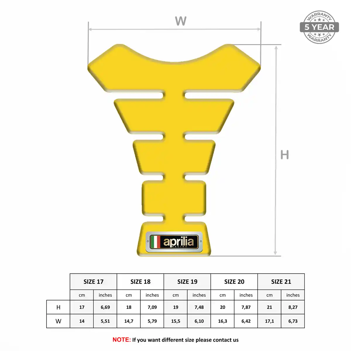 Aprilia Tank Protector Motorcycle Prime Quality