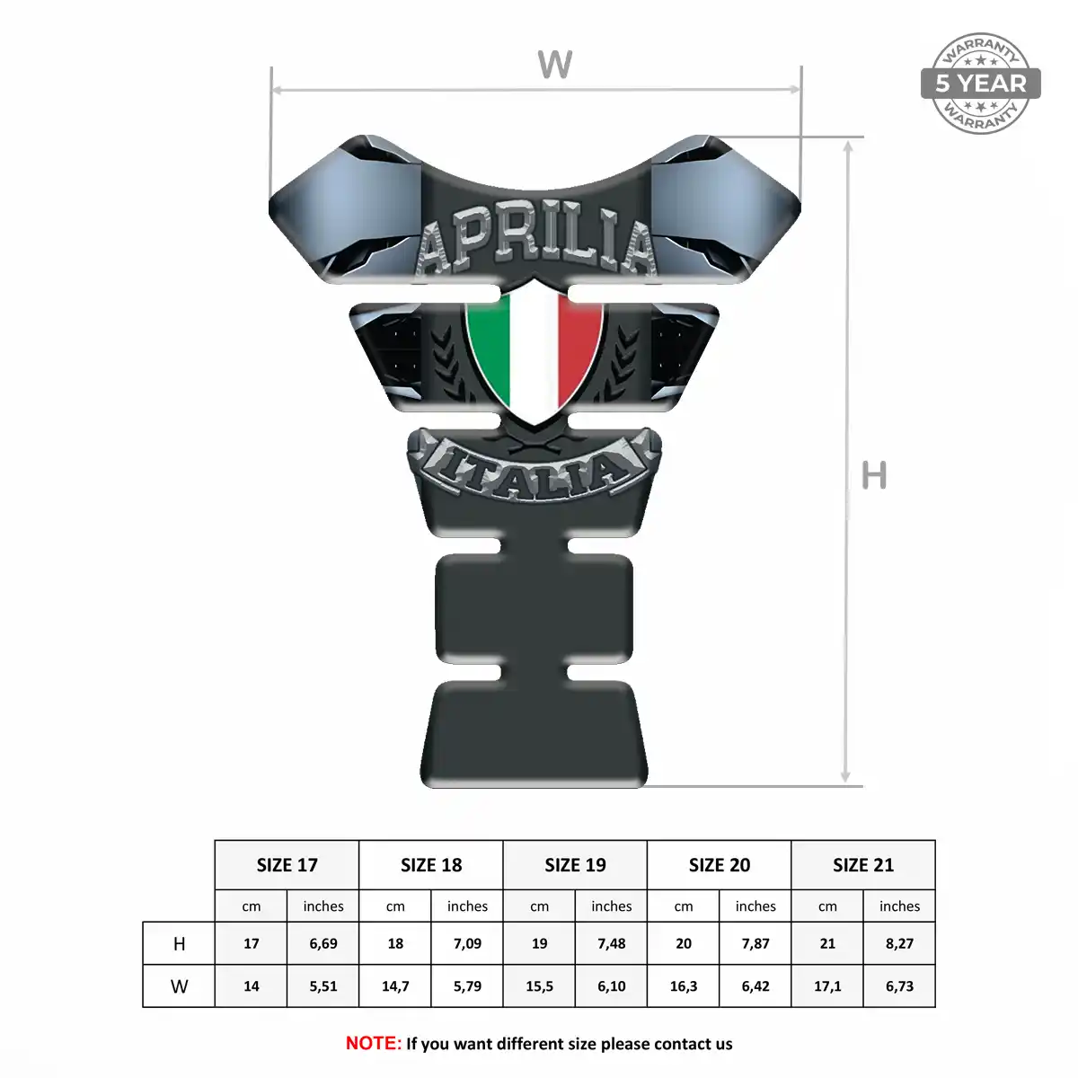 Aprilia Tank Protector Motorcycle Refined Design