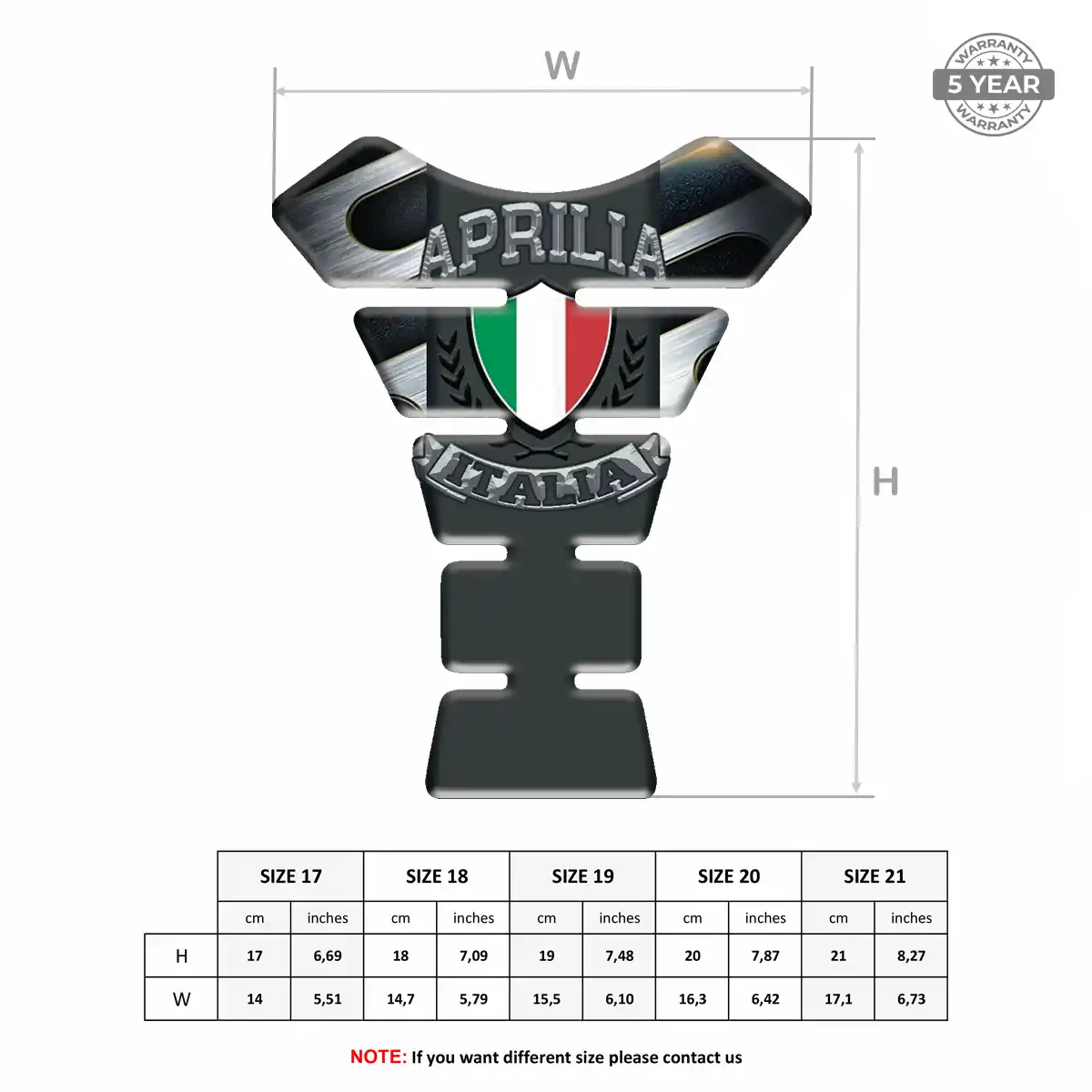 Aprilia Tank Protector Motorcycle Resin Elite