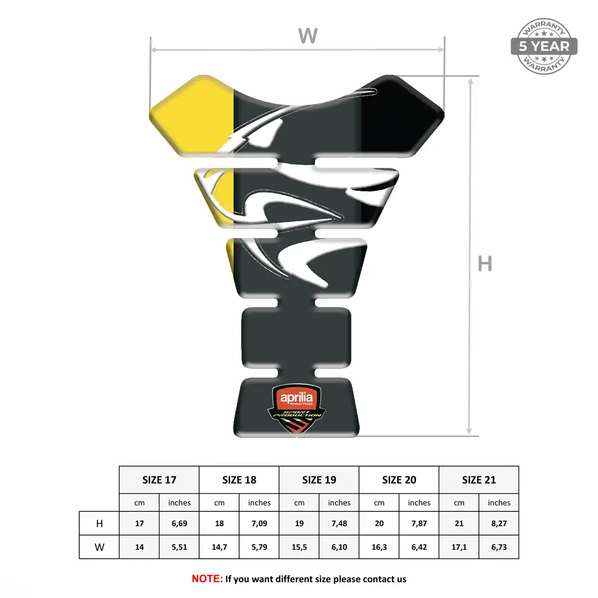 Aprilia Tank Protector Motorcycle Superior Craft
