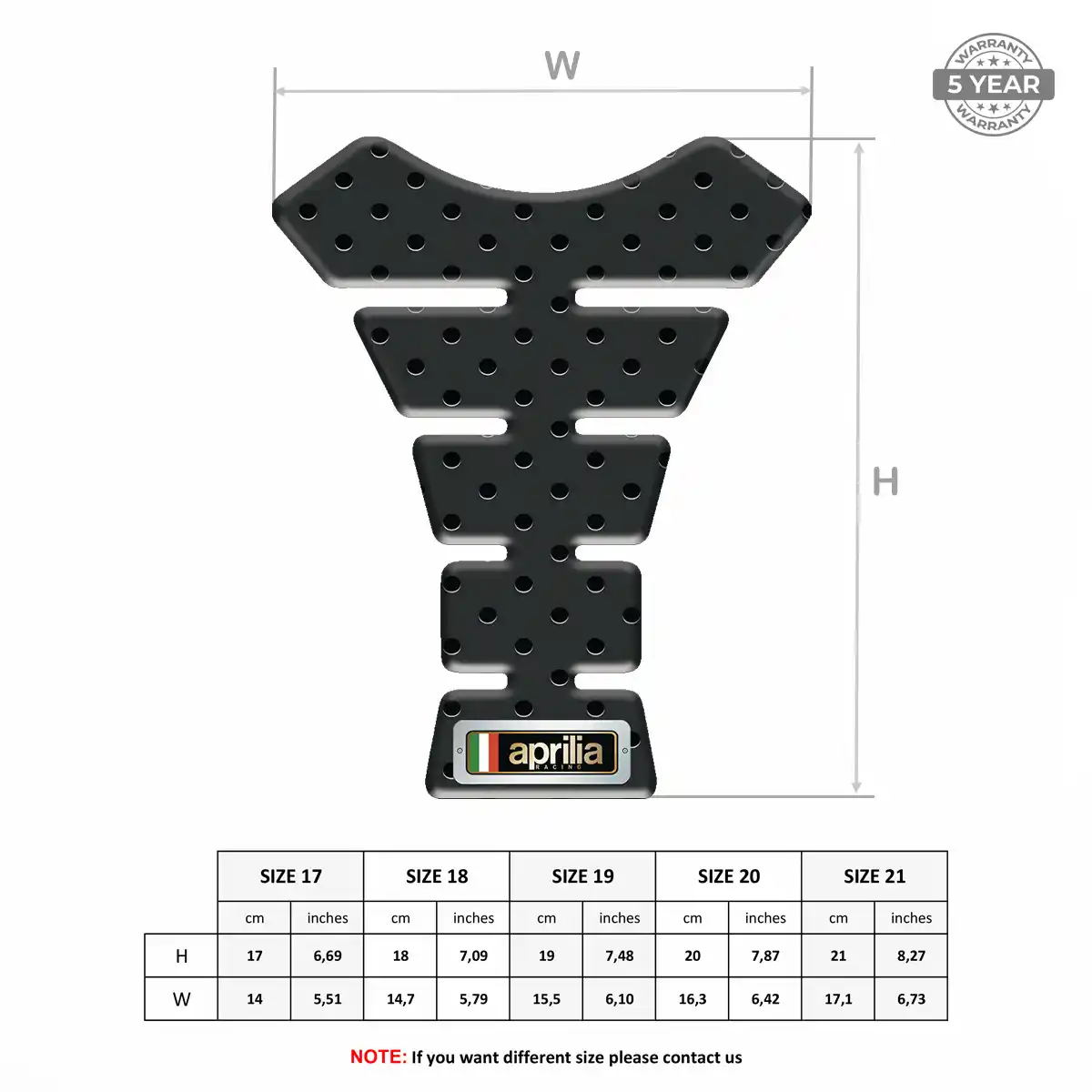 Aprilia Tank Protector Noble Edition