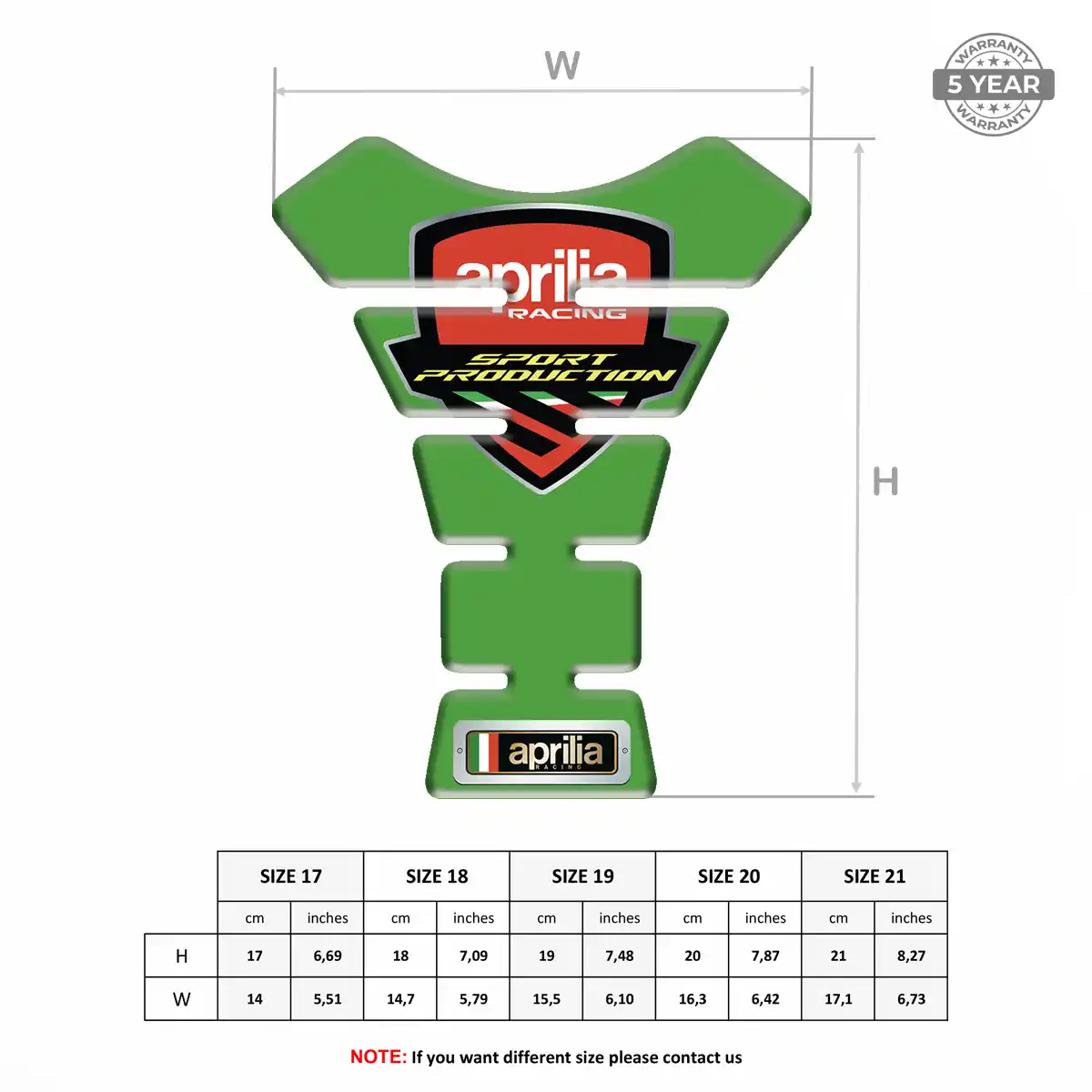 Aprilia Tank Protector Pad Exclusive Series
