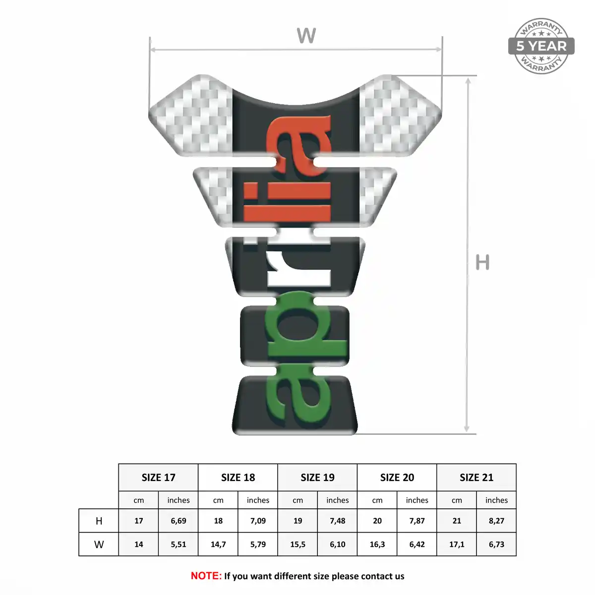 Aprilia Tank Protector Pad Prestige Line