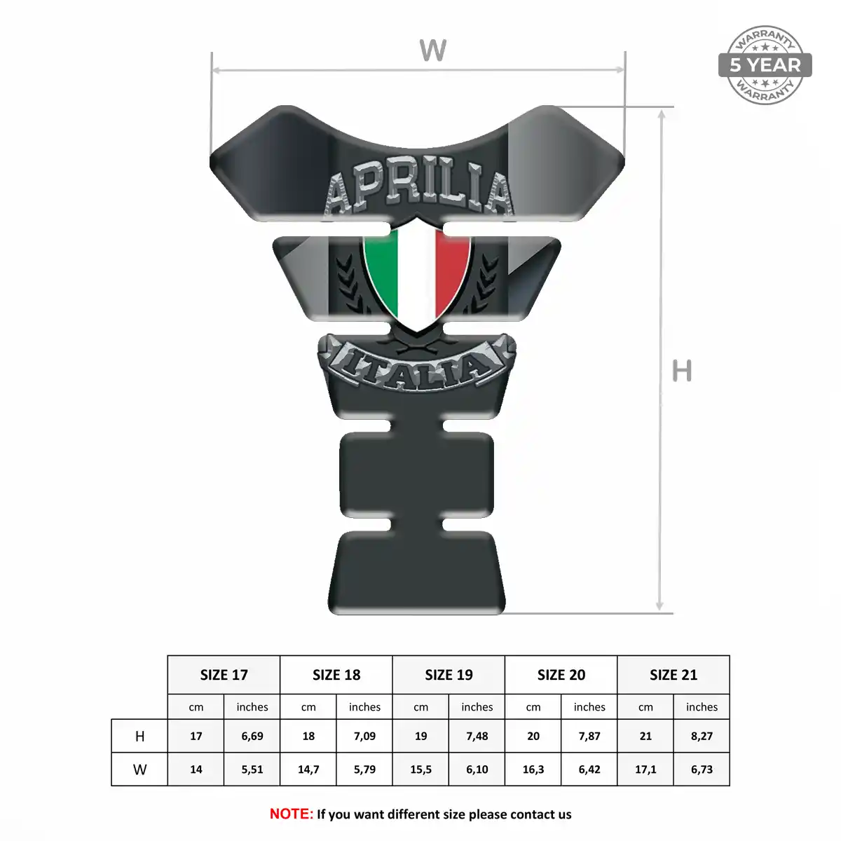 Aprilia Tank Protector Pads Exclusive Series