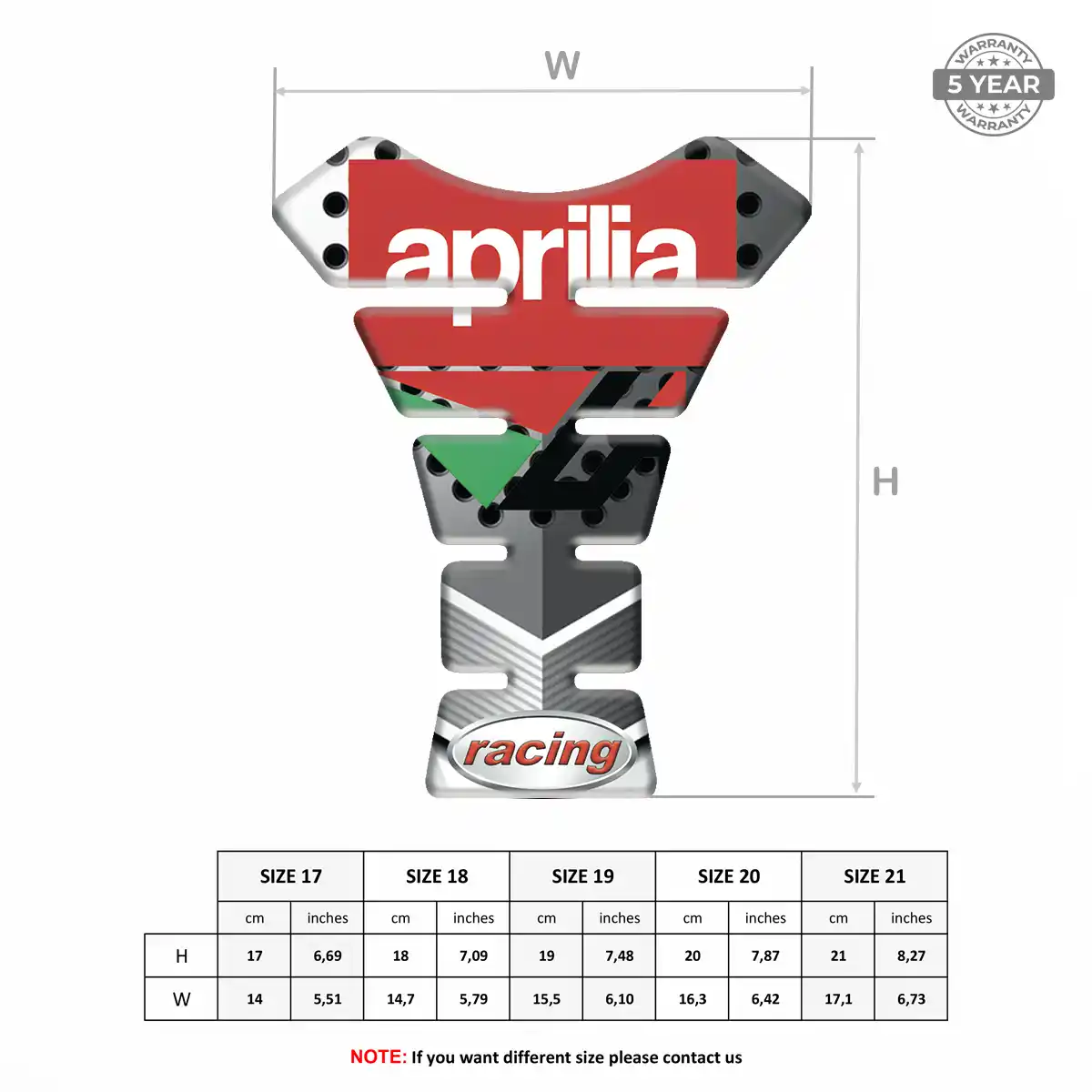 Aprilia Tank Protector Pads Motorcycle Prime Quality
