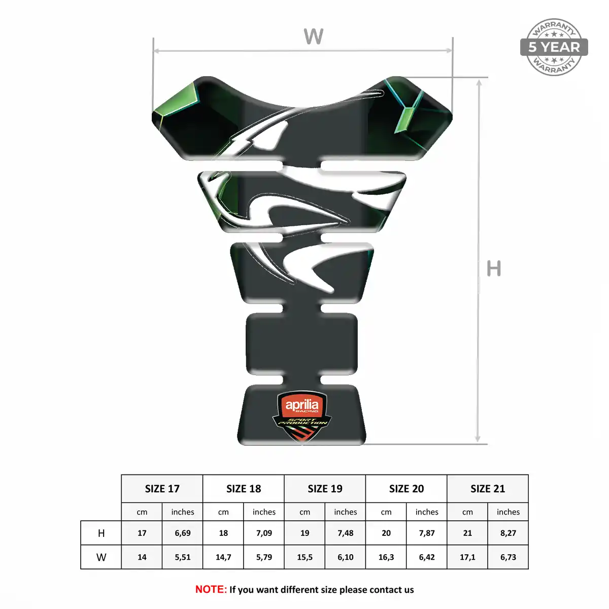 Aprilia Tank Protector Pads Superior Craft