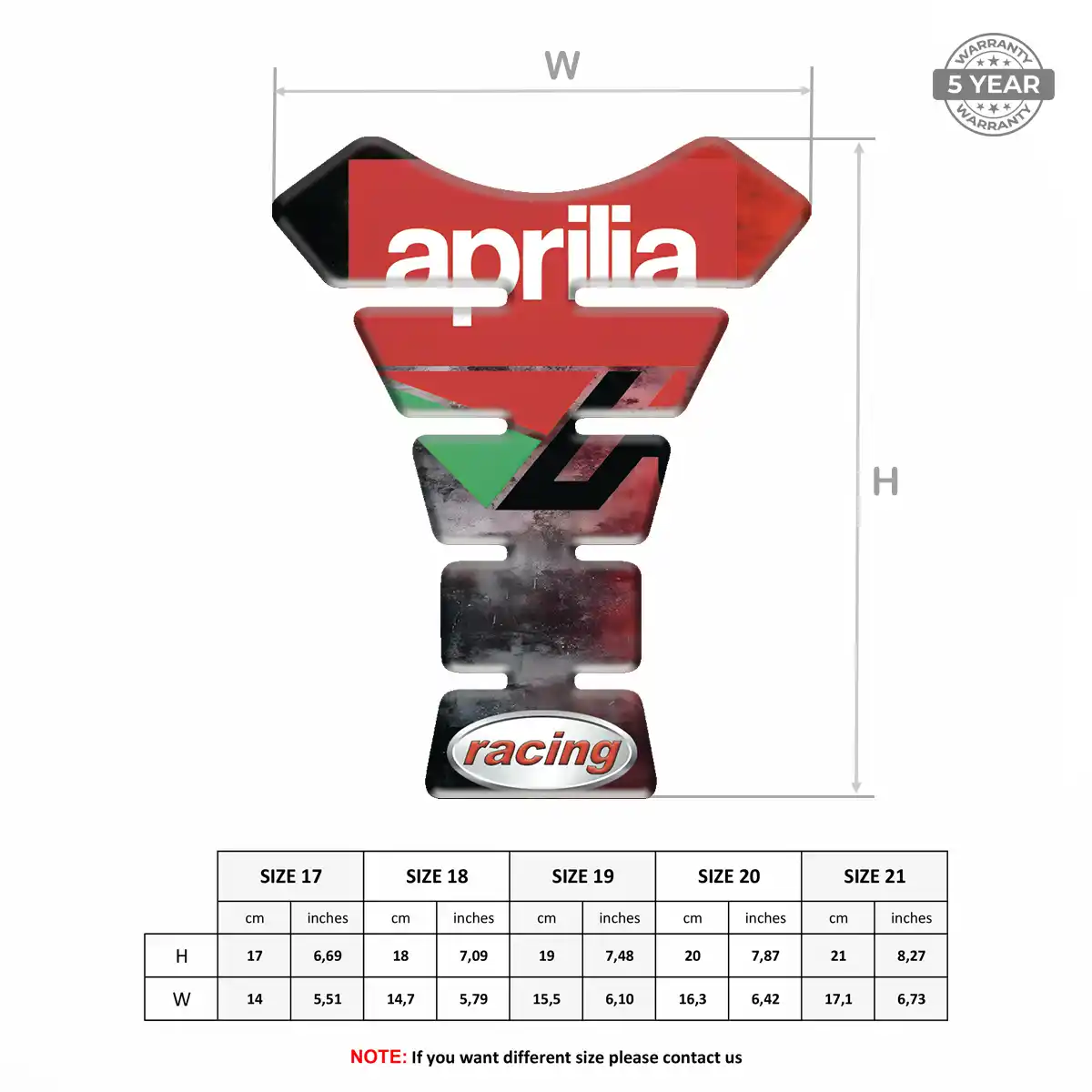Aprilia Tank Protector Prestige Line