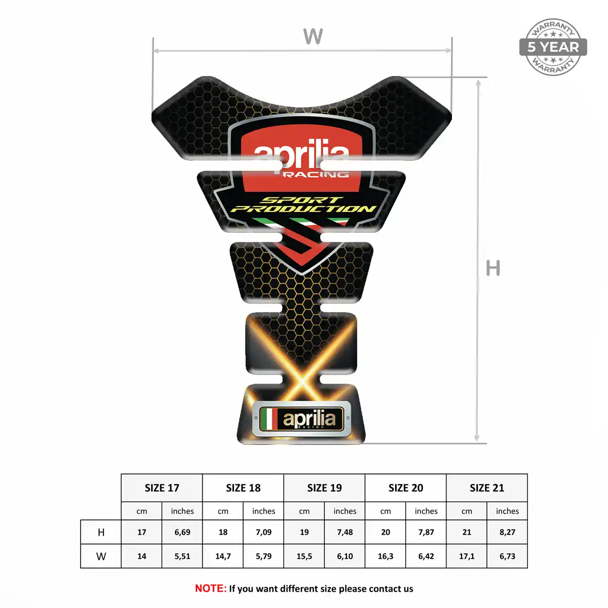 Aprilia Tank Protector Prime Quality