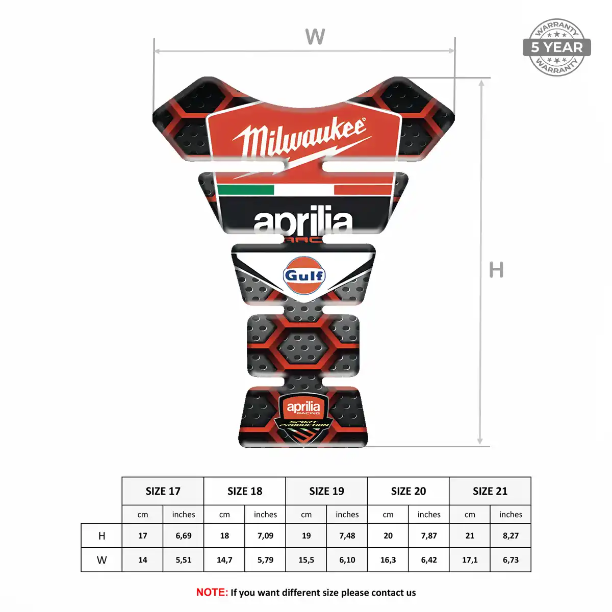 Aprilia Tank Protector Superior Craft