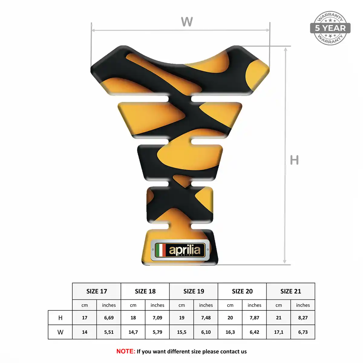 Aprilia Tank Scratch Protector Elite Edition