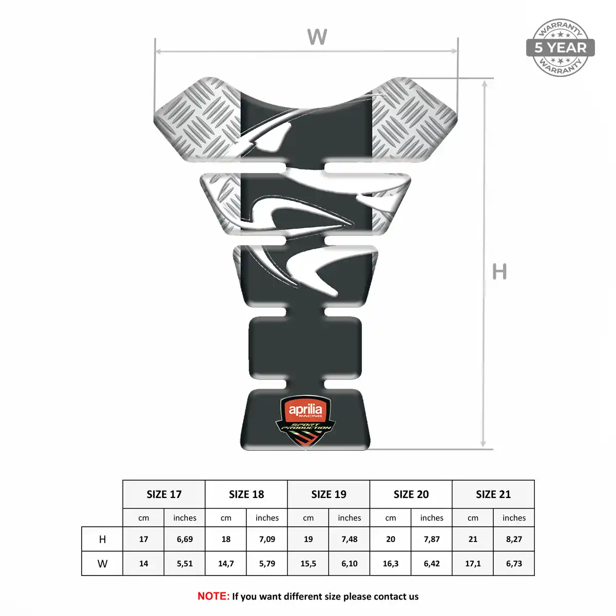 Aprilia Tank Scratch Protector Exclusive Series