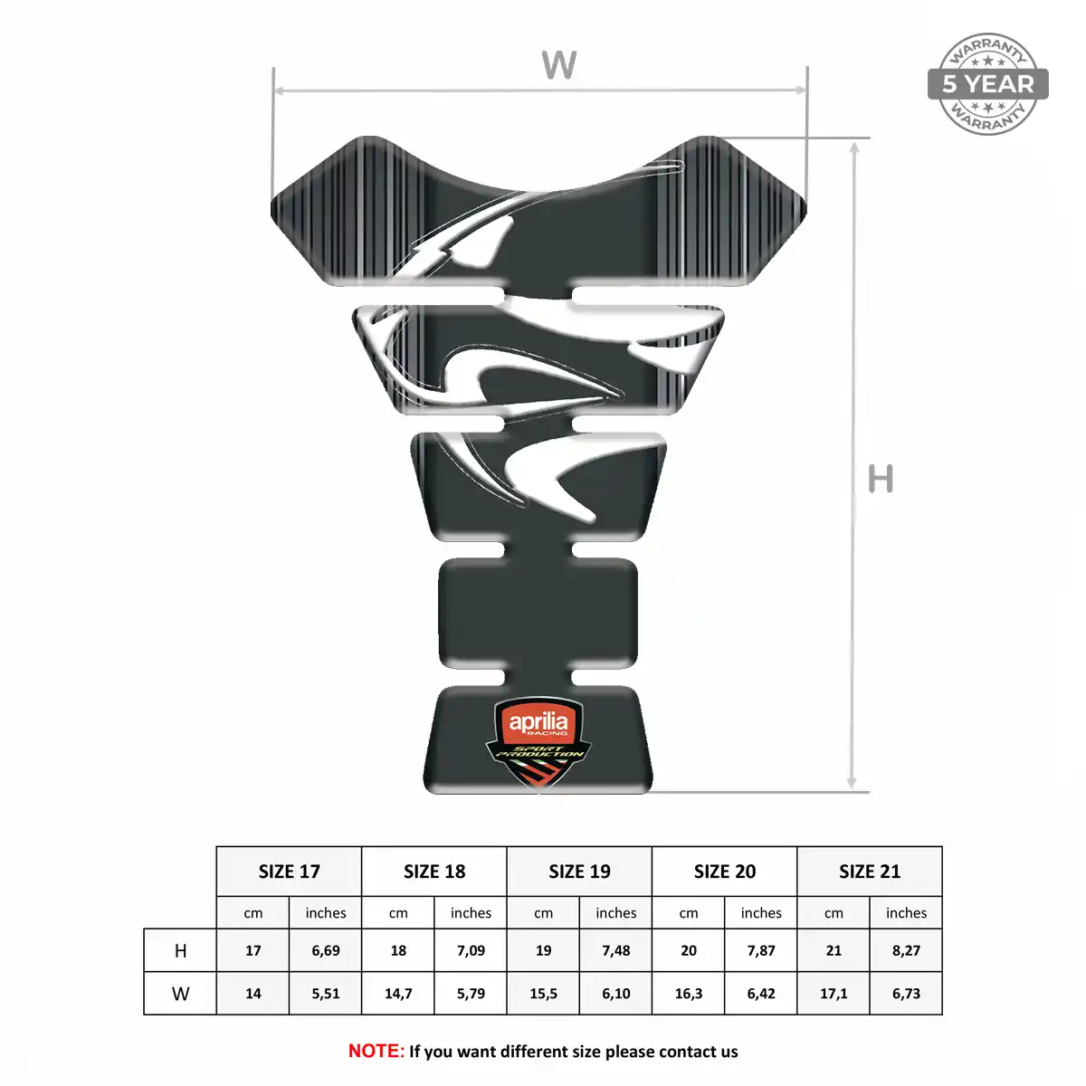 Aprilia Tank Sticker Exclusive Series