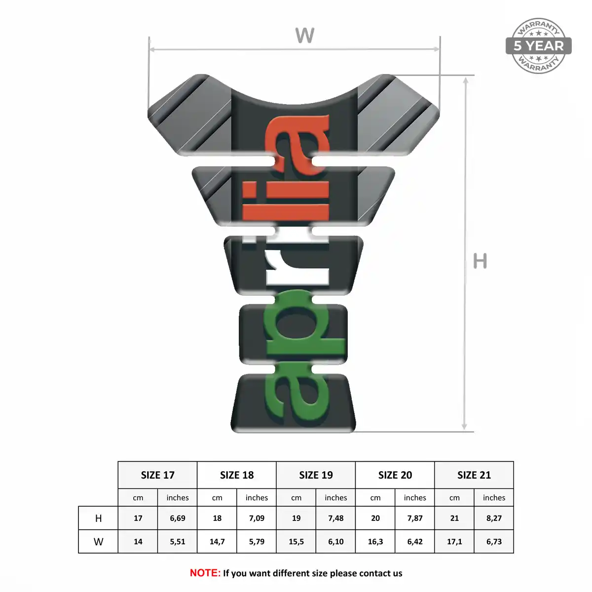 Aprilia Tank Sticker Prime Quality