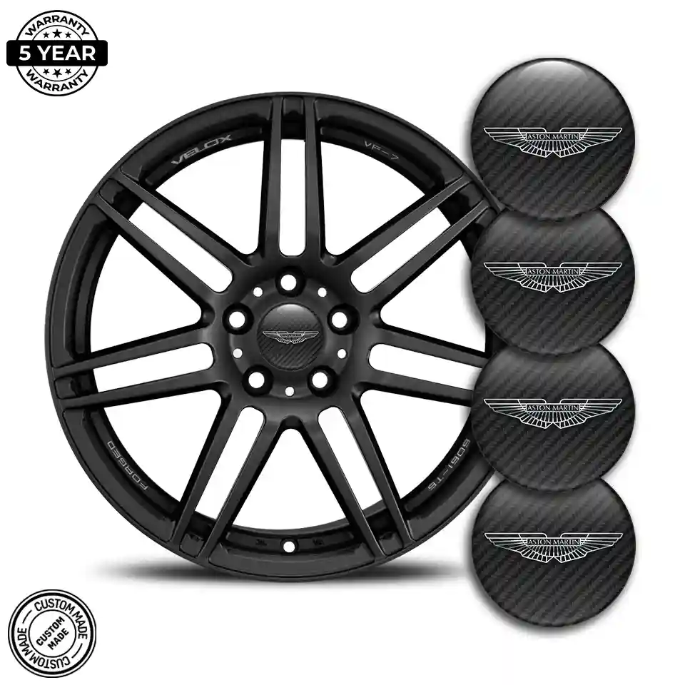 Aston Martin Emblem Wheel Center Caps Stylish Design