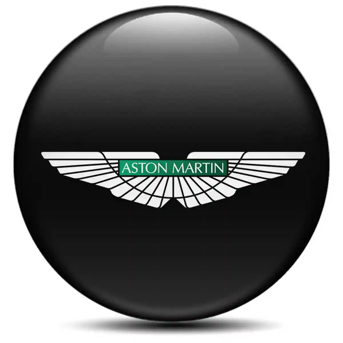 Aston Martin Logo Silicone Sticker Stylish Design