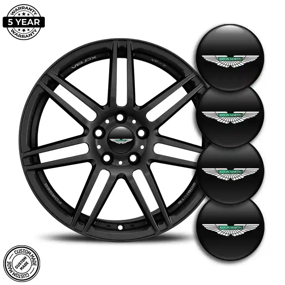 Aston Martin Logo Silicone Sticker Stylish Design