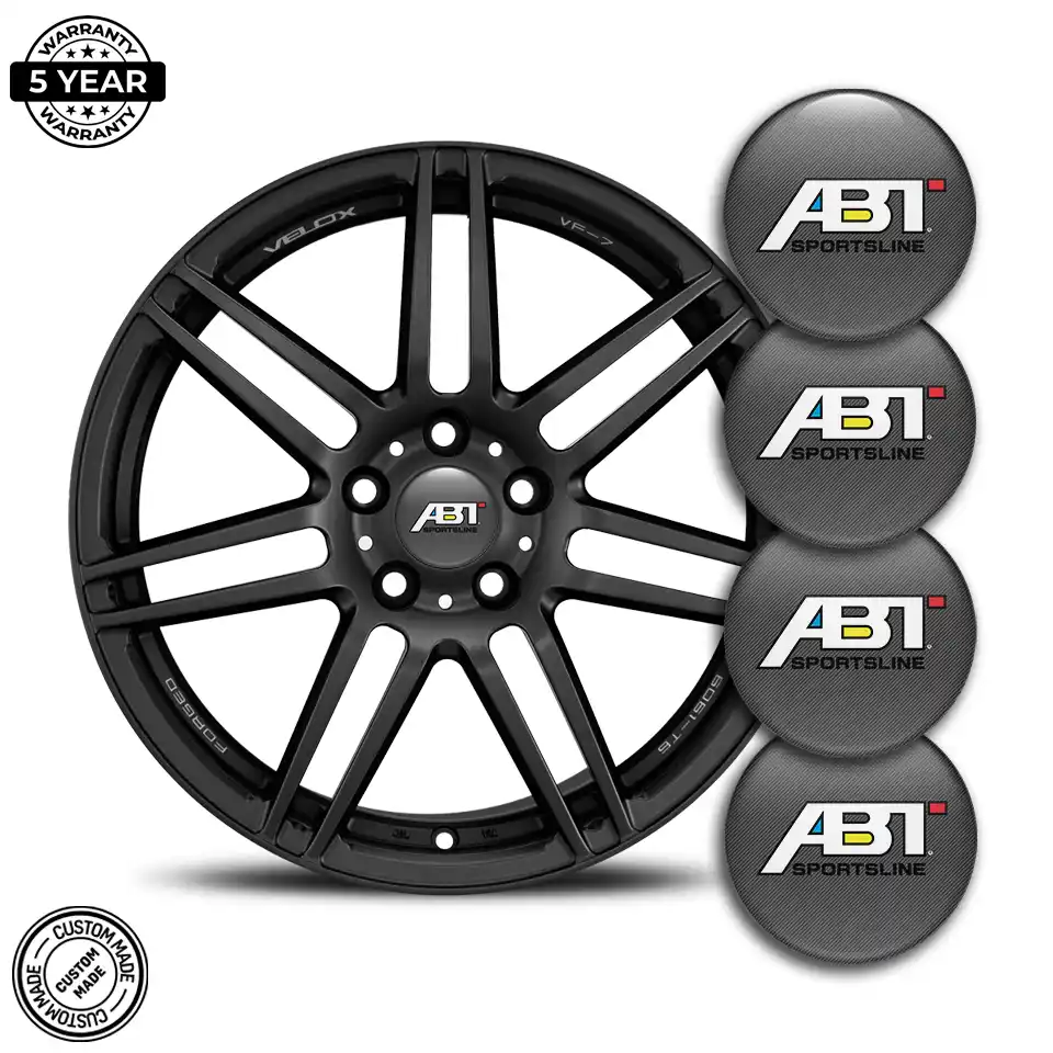 Audi ABT Badge Emblems Center Cap Stylish Design