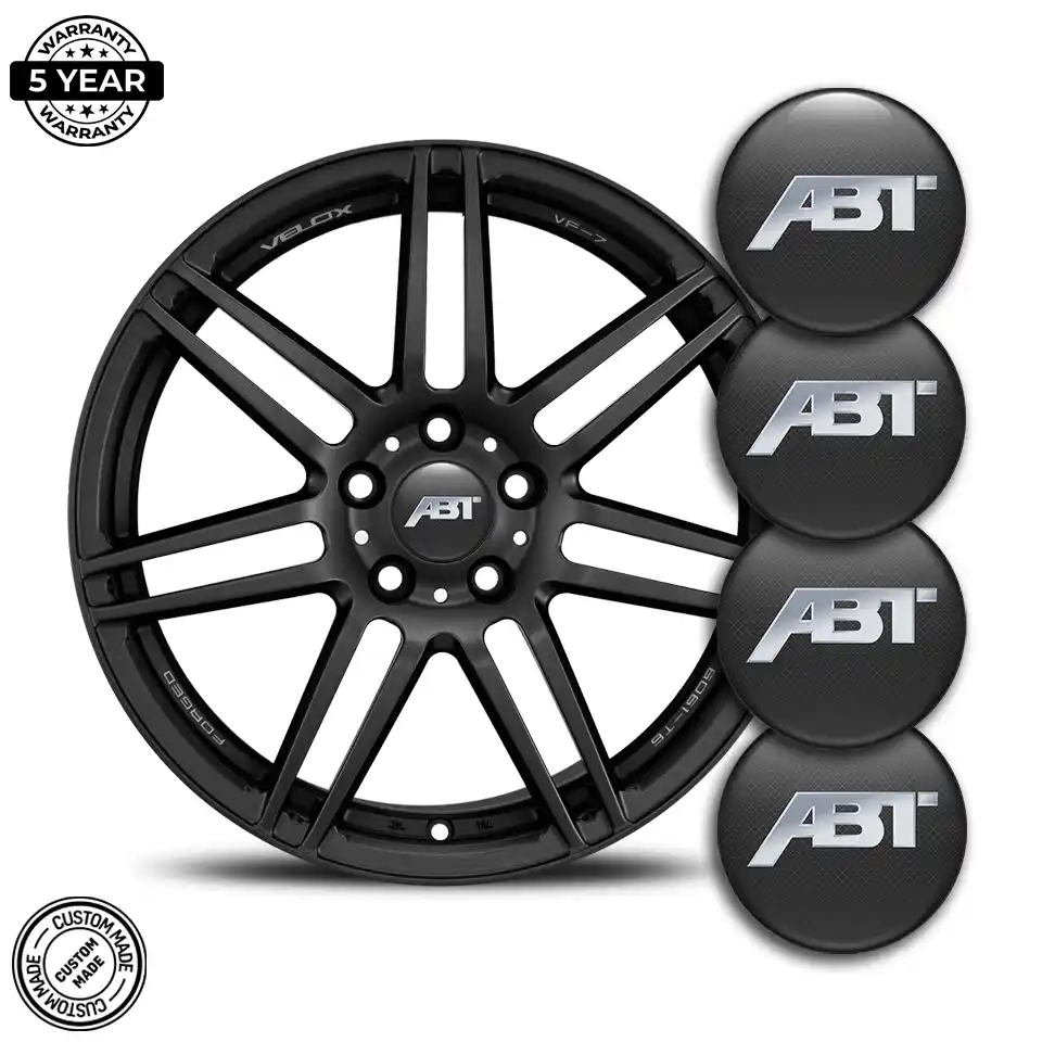 Audi ABT Domed Emblem Self-Adhesive High Quality