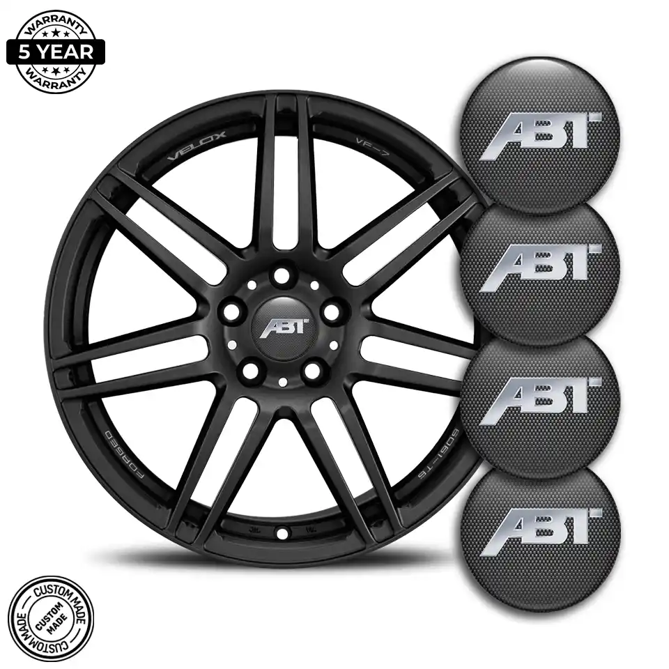 Audi ABT Domed Sticker Stylish Design