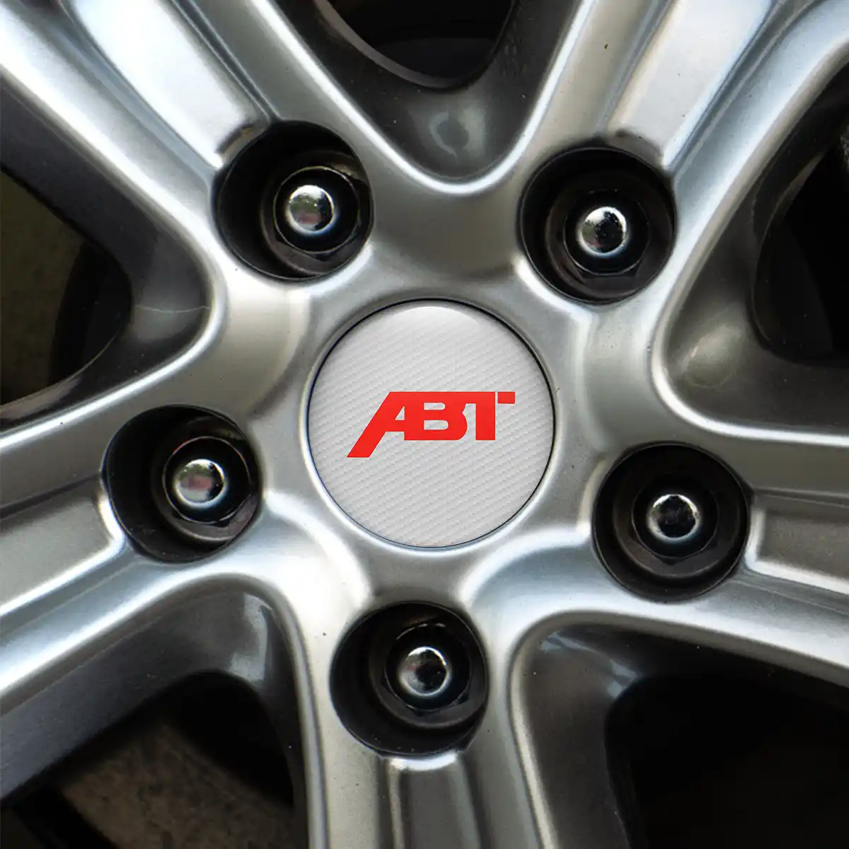 Audi ABT Emblem Center Hub Cap Self-Adhesive Stylish Design