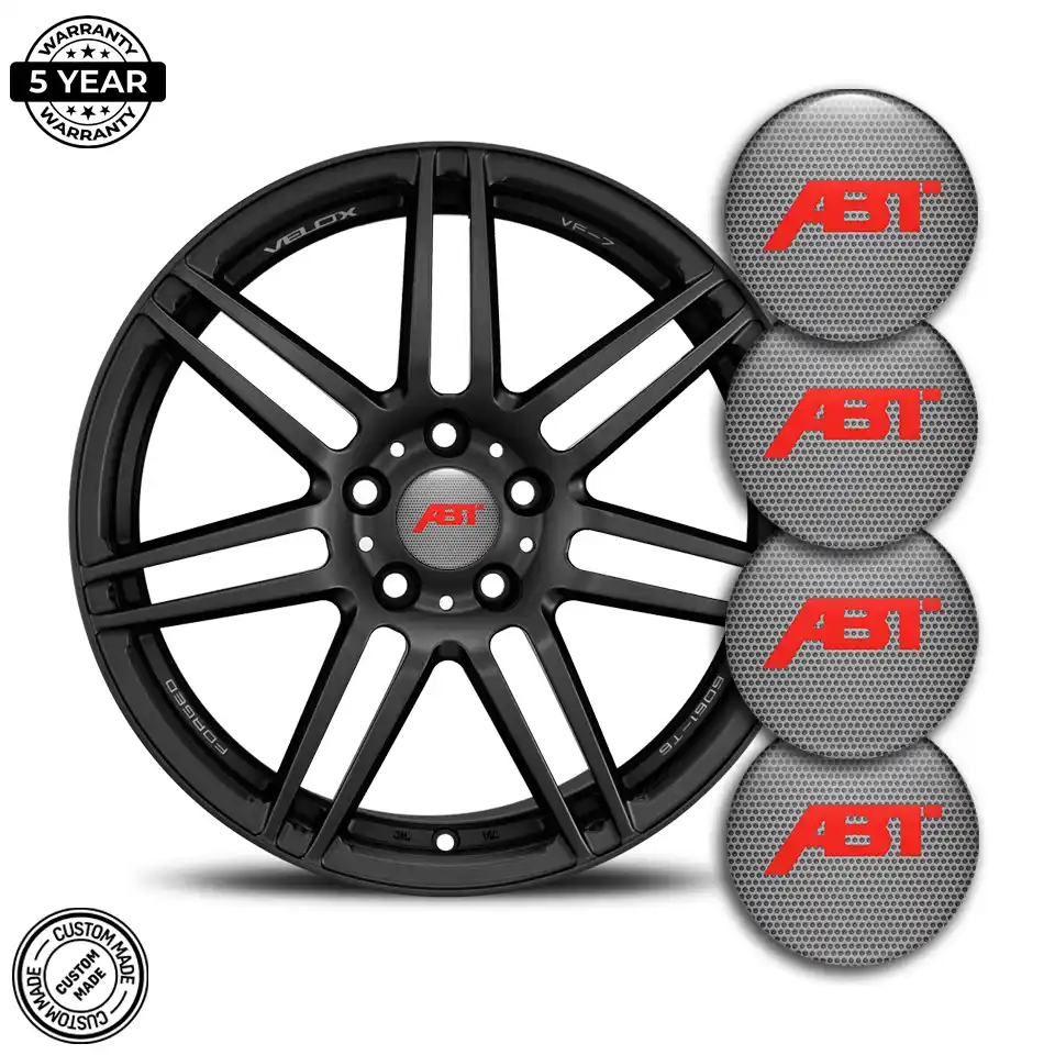 Audi ABT Emblem Wheel Center Caps Premium Edition