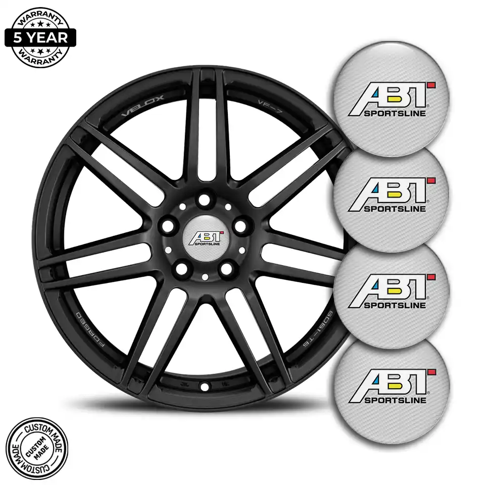 Audi ABT Emblem Wheel Center Caps Stylish Design