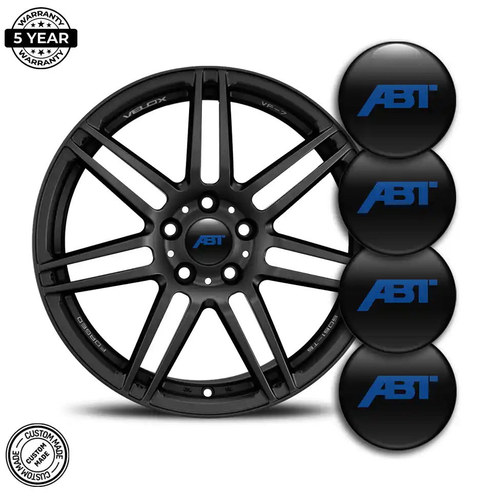 Audi ABT Logo Silicone Emblem Self-Adhesive High Quality