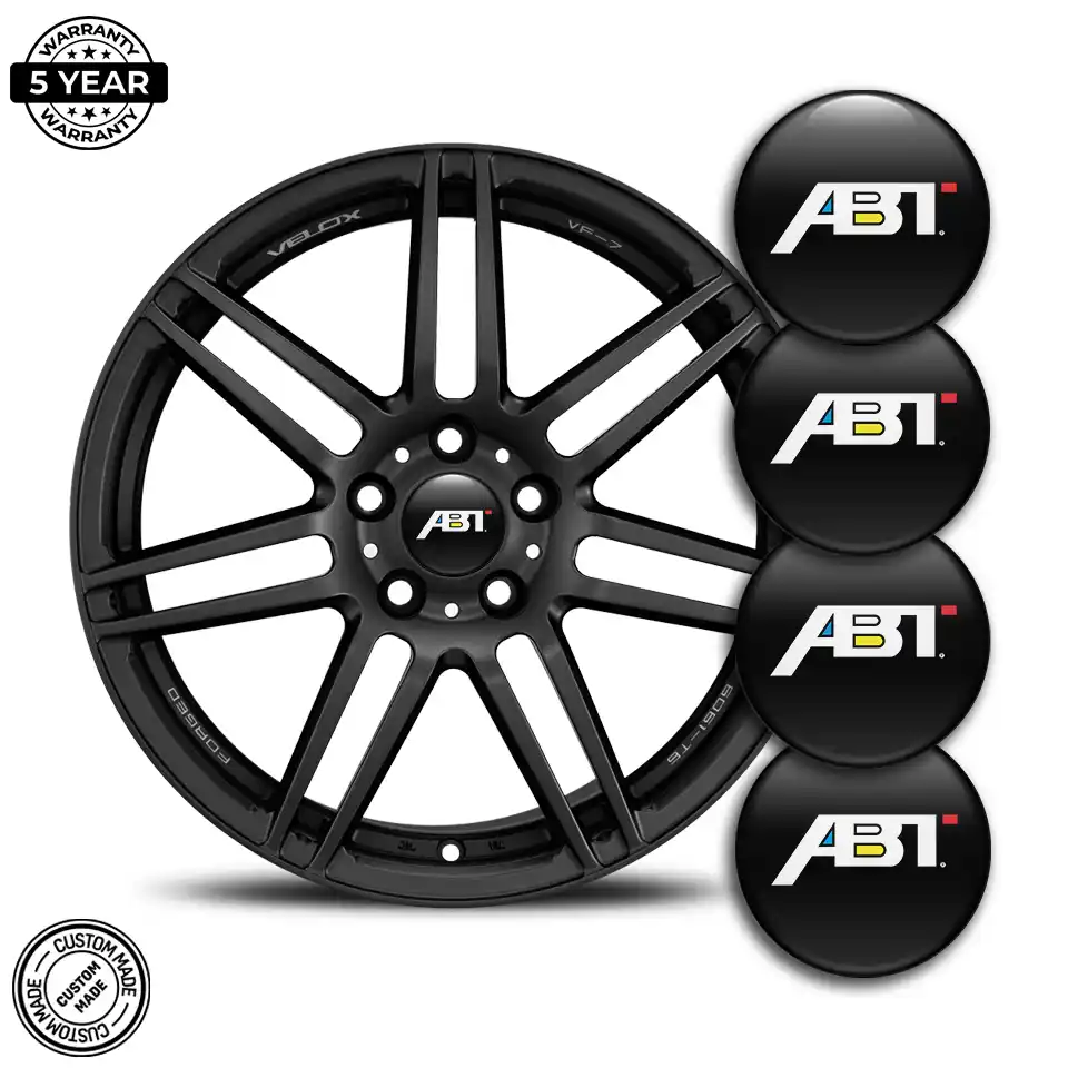 Audi ABT Logo Silicone Sticker Premium Edition