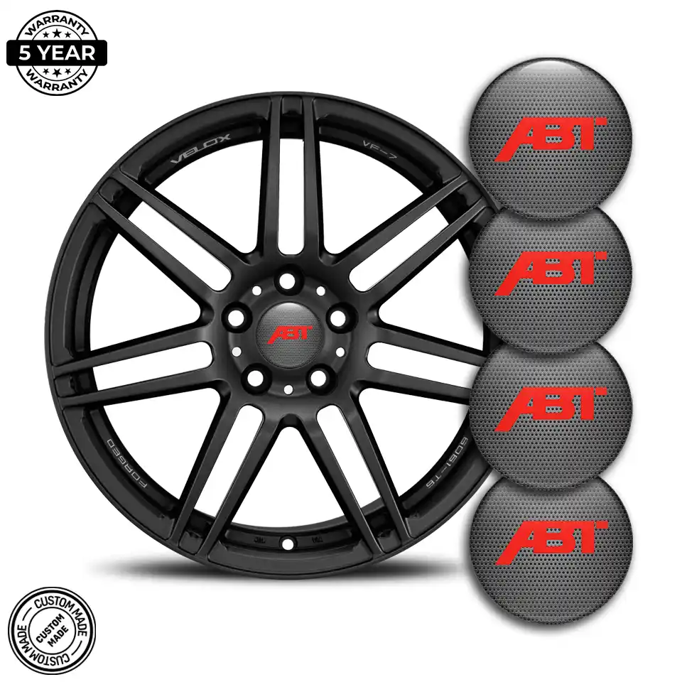Audi ABT Logo Silicone Sticker Self-Adhesive High Quality