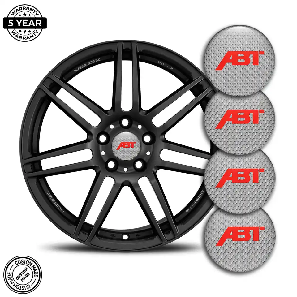 Audi ABT Wheel Emblem Self-Adhesive Premium Edition